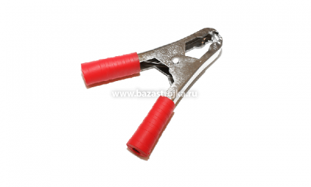 Зажим КРОКОДИЛ  30A 75мм красный Rexant