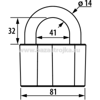 Замок навесной ЧАЗ ВС-2-А (Чебоксары)