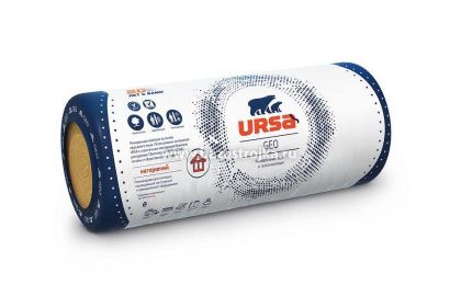 Минвата УРСА ГЕО (М11) Фольга 50х1200х12500 0,75м3; 15м2, плотность 11