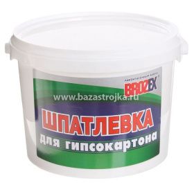 Шпатлёвка  готовая по гипсокартону 3,0 кг БРОЗЕКС
