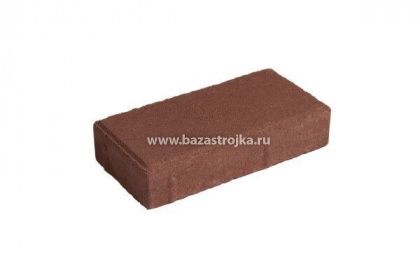 Тротуар пл. КИРПИЧИК 200х100х60 красная/50шт в кв.м