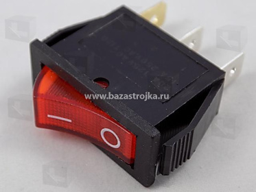 Переключатель клавишный 250V 15А (3с)