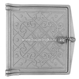 ПЕЧНОЕ Дверка топочная средняя 291х296х67 (250*280мм) "Варвара"  RAL  9217 РУБЦОВСК