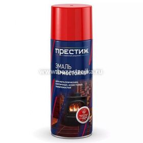Эмаль-аэрозоль термостойкая ПРЕСТИЖ  черная (+750гр) 425 мл