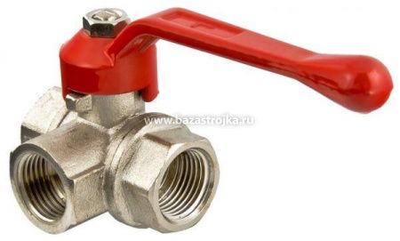 Кран трехходовой 1/2"-15МММ тип Т ВАЛТЕК VT.361.N.04