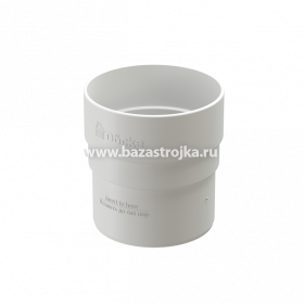 Муфта соединительная ПВХ, СТАНДАРТ Дёке, ф80 мм. белая (9003)