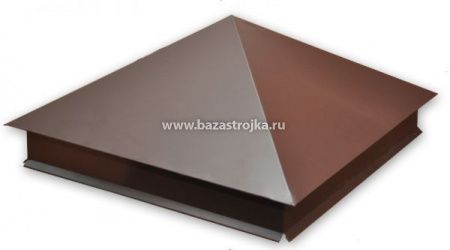 Колпак для забора металлический ЗАКАЗ