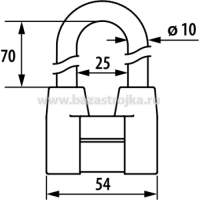 Замок навесной ЧАЗ ВС2-4А-01 (Чебоксары)