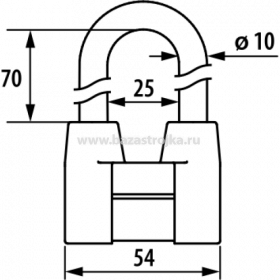 Замок навесной ЧАЗ ВС2-4А-01 (Чебоксары)