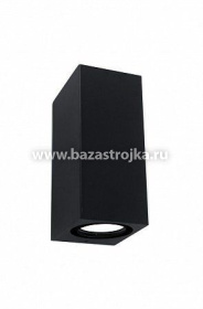 Светильник фасадный GWL-2GU10 IP65 квадрат черный General