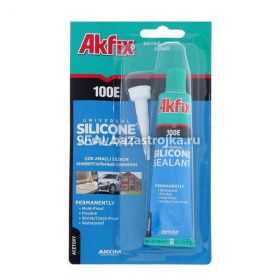 Герметик силиконовый универсальный Akfix 100Е белый  50мл