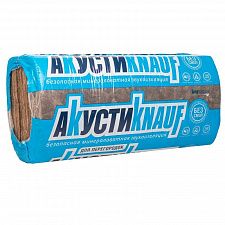 Минплита КНАУФ АКУСТИ для перегородок 50х610х1230-16шт 0,6м3 12м2, плот 15