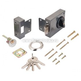 Замок накладной ЗН2А серебро АЛЛЮР