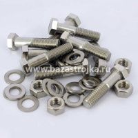 Болт  М6х 25 с гайкой и шайбой уп.  8 шт. SteelRex (DIN 933 кл 5,8)