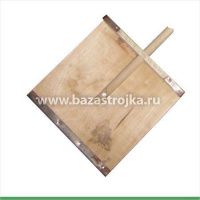 Лопата снегоуб. пластм. с планкой 400х420 б/черенка
